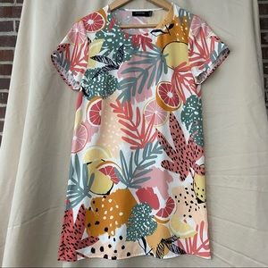 MINKPINK Citrus Print TShirt Dress